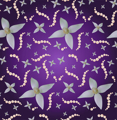 Seamless background with pearls