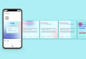 Lead Magnet for Social Media Manager Carousel Layout with Modetn Gradient