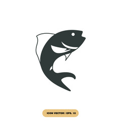 fish icons  symbol vector elements for infographic web