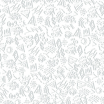 seamless vector abstract pattern in doodle style. monochrome background image