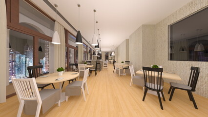 夜景が見えるレストラン