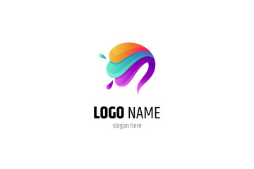 brain logos. with 3d design style, modern, adult, cheerful, abstract. great for education, science, brain teasers, health, startup business.