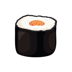 black sushi japanese roll