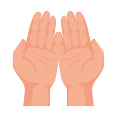 Obraz premium hands asking god