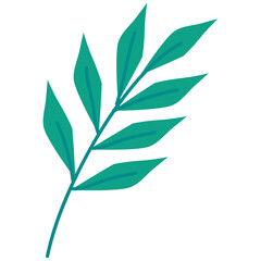 branch with green leafs