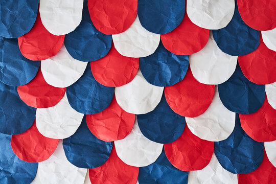Red, White and Blue Paper Background