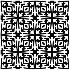 Abstract background with black and white pattern. Unique geometric vector swatch. Perfect for site backdrop, wrapping paper, wallpaper, textile and surface design. 