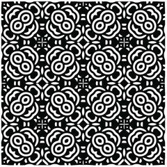 Abstract background with black and white pattern. Unique geometric vector swatch. Perfect for site backdrop, wrapping paper, wallpaper, textile and surface design. 