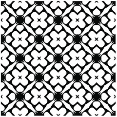 Abstract background with black and white pattern. Unique geometric vector swatch. Perfect for site backdrop, wrapping paper, wallpaper, textile and surface design. 