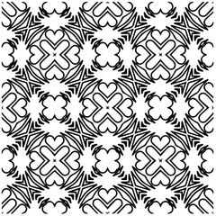 Abstract background with black and white pattern. Unique geometric vector swatch. Perfect for site backdrop, wrapping paper, wallpaper, textile and surface design. 