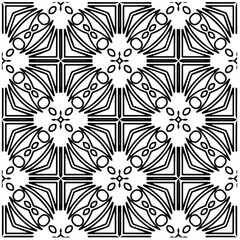 Abstract background with black and white pattern. Unique geometric vector swatch. Perfect for site backdrop, wrapping paper, wallpaper, textile and surface design. 