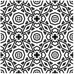 Abstract background with black and white pattern. Unique geometric vector swatch. Perfect for site backdrop, wrapping paper, wallpaper, textile and surface design. 