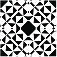 Abstract background with black and white pattern. Unique geometric vector swatch. Perfect for site backdrop, wrapping paper, wallpaper, textile and surface design. 