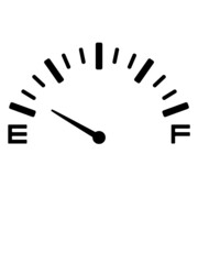 Anzeige Tank Leer Tankfüllung 