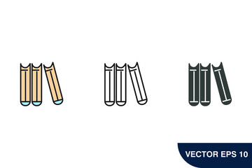 book icons  symbol vector elements for infographic web