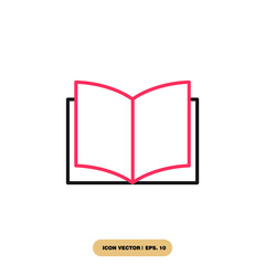 book icons  symbol vector elements for infographic web