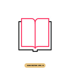 book icons  symbol vector elements for infographic web