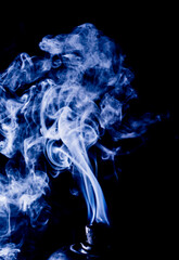 Fototapeta premium smoke on black background