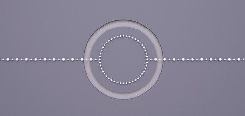 Beautiful background with a pearl pattern. Empty greeting card. 3D illustration
