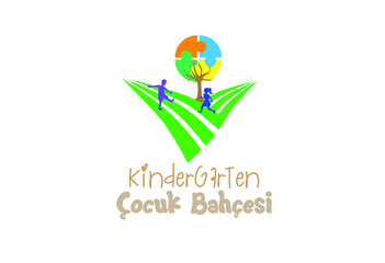 nursery preschool education garden nature logo design