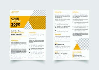 Creative case study flyer template
