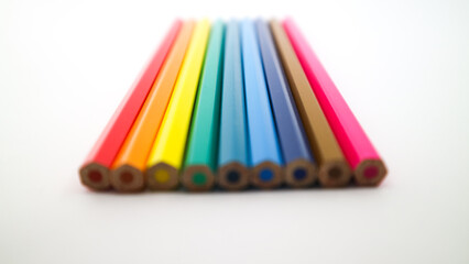 stack of colorful pencil