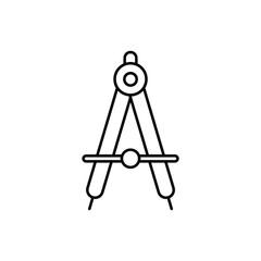 compass drawing tool vector for website symbol icon presentation
