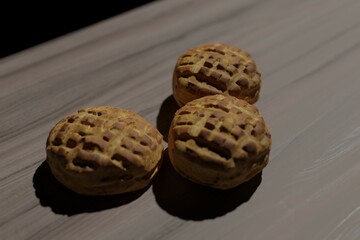 3d computer rendered illustration of pastries created in Blender software