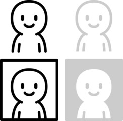 シンプルな人物のアイコン