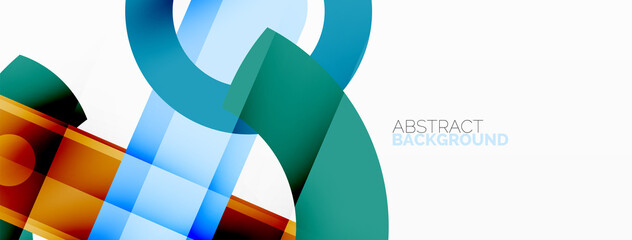 Obraz premium Color geometric stripes, lines abstract background. Minimal geometric template for wallpaper, banner, presentation