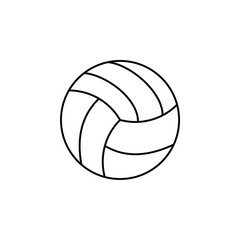 Volleyball, Sport, Ball, Game Thin Line Icon Vector Illustration Logo Template. Suitable For Many Purposes.