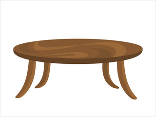 Wooden round table