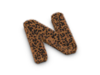 Fur letter N