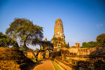 Wat Phra Ram ruin temple in Phra Nakhon Si Ayutthaya, Thailand