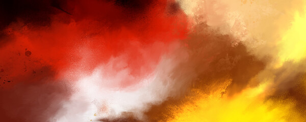 Abstract painting mixes many colors and textures for backgrounds and wallpapers - obrazy, fototapety, plakaty