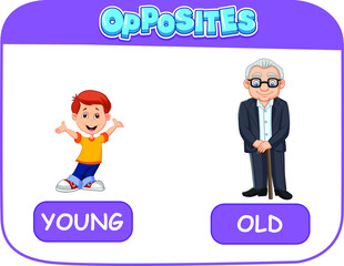 LEARNING OPPOSITES YOUNG AND OLD