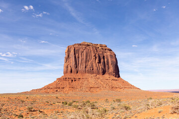 famous mitten butte in monument valley