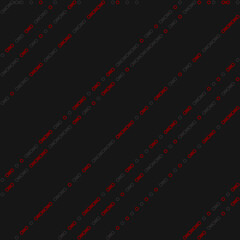 Fototapeta premium Rule 2 Neighbors 3 Elementary cellular automaton random seed sample implementation illustration