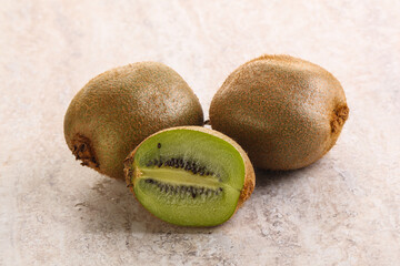 Sweet ripe and juicy kiwi fruit