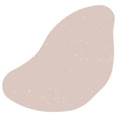 Hand drawn abstract organic shape with grainy texture. Abstract blob organic shape. Creative contemporary aesthetic abstract doodle elements vector illustration.