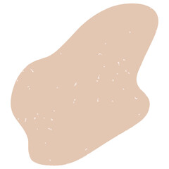 Hand drawn abstract organic shape with grainy texture. Abstract blob organic shape. Creative contemporary aesthetic abstract doodle elements vector illustration.