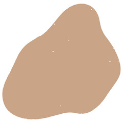 Hand drawn abstract organic shape with grainy texture. Abstract blob organic shape. Creative contemporary aesthetic abstract doodle elements vector illustration.