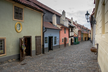 Prague famous Golden street