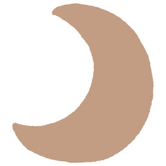 Hand drawn moon illustration