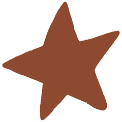 Hand drawn sparkle star illustration