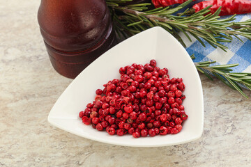 Red pepper corn seeds aroma