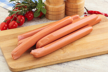 Boiled Pork sausages for brakfast