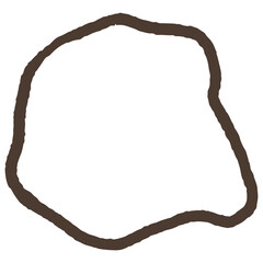 Hand drawn abstract organic shape with grainy texture. Abstract blob organic shape. Creative contemporary aesthetic abstract doodle elements vector illustration.