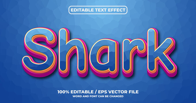 Shark Editable Text Effect