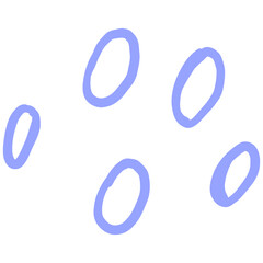 Hand drawn abstract dots pattern. Doodle dotted elements illustration. Scribble dots decorative.